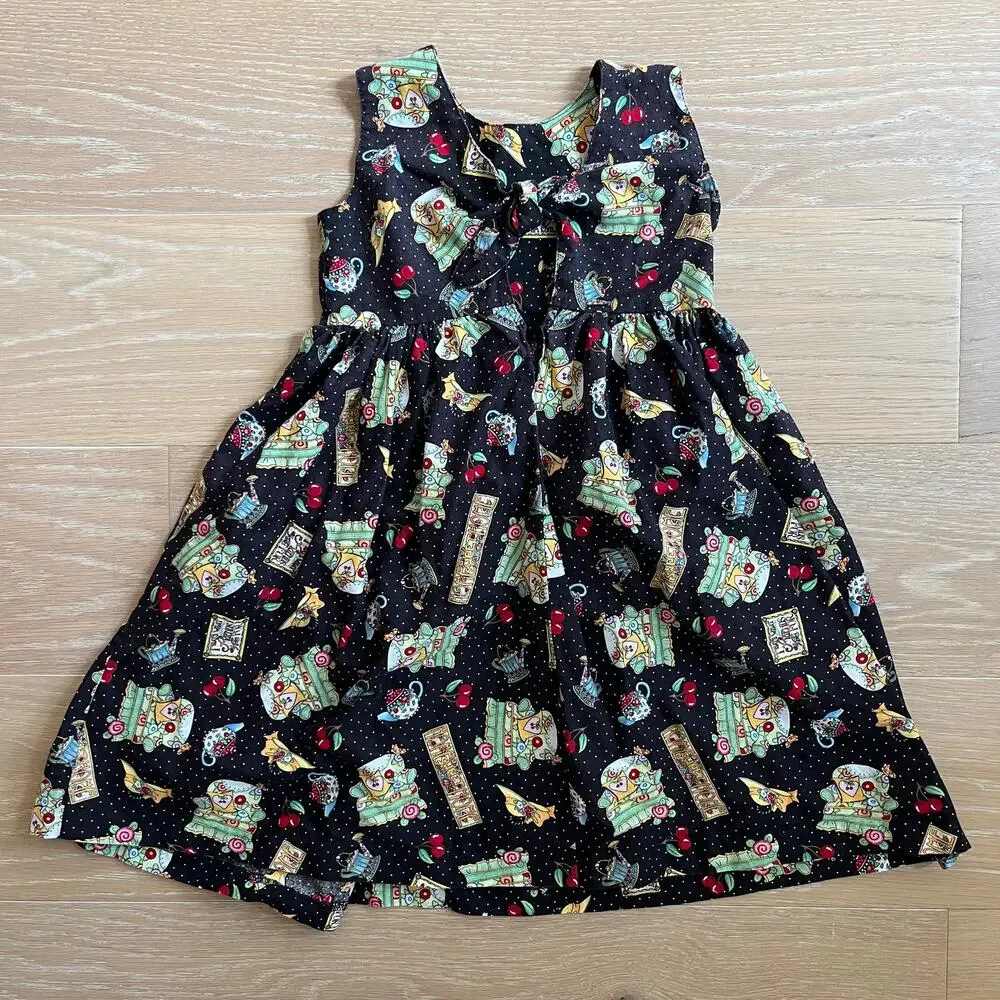 Mary Engelbreit Handmade Vintage That's What Friends Are For Sleeveless Dress
